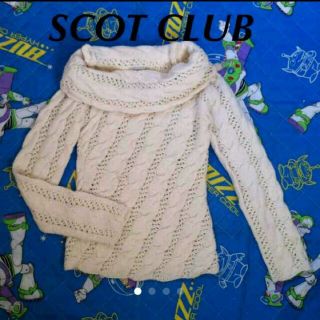 スコットクラブ(SCOT CLUB)のmizu様♡オフショル白ニット♡スコットクラブ(ニット/セーター)