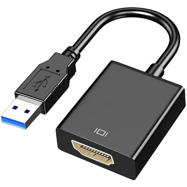 USB-HDMIi変換アダプターUSB3.0 HDMI 変換 ケーブル#846 スマホ/家電/カメラのPC/タブレット(PC周辺機器)の商品写真