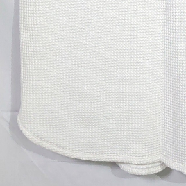 UNIQLO(ユニクロ)のユニクロ UNIQLO ワッフルノースリーブ L ホワイト 白 シャツ レディースのトップス(Tシャツ(半袖/袖なし))の商品写真