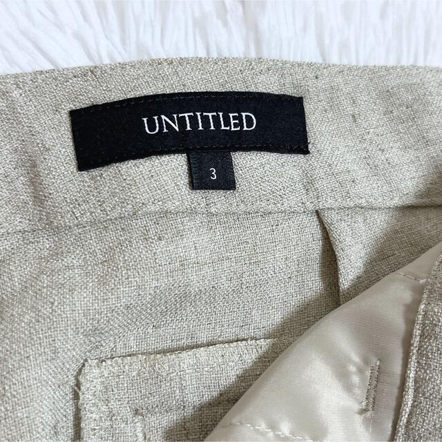 UNTITLED - 【美品】UNTITLED【洗える】ドレッサーアステックリネン