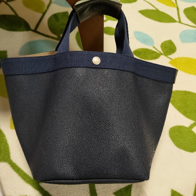 値頃 Herve エルベシャプリエ ネイビー トート 舟型 gp - Chapelier