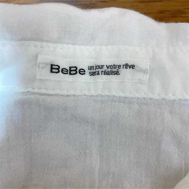 BeBe(ベベ)のBeBe 半袖ブラウスシャツ　80 キッズ/ベビー/マタニティのベビー服(~85cm)(シャツ/カットソー)の商品写真
