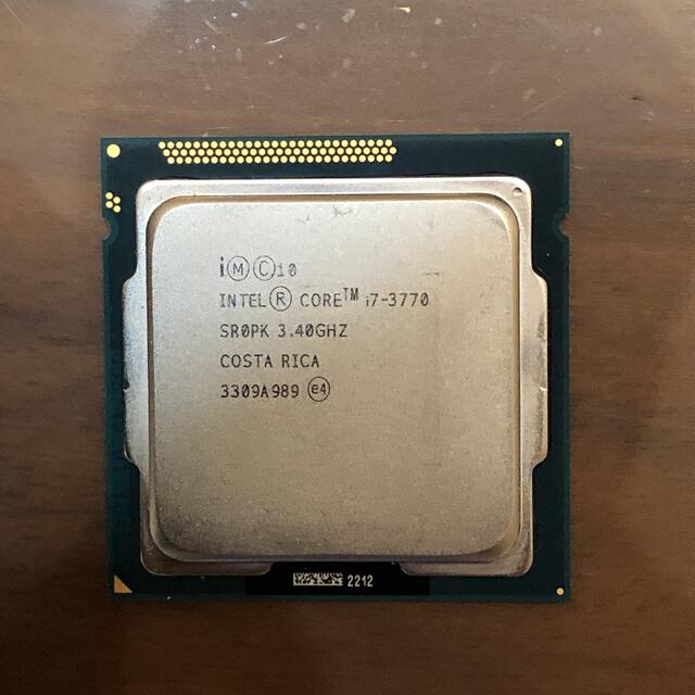 動作確認済み　Intel Core i7 3770 3.40Ghz SR0PK