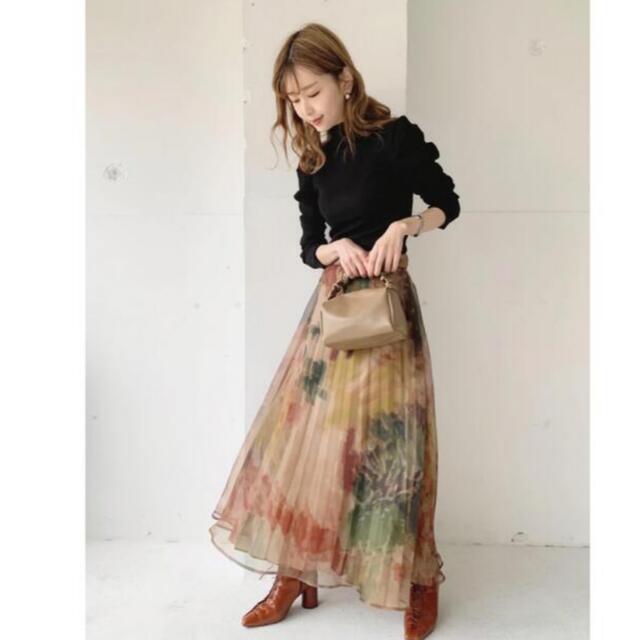 Und Willow Paint Pleats Skirt アメリヴィンテージ | AMERI UND
