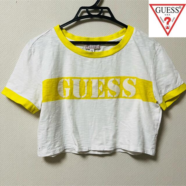 GUESS(ゲス)のGuess Cropped s/s Ringer Tshirt レディースのトップス(Tシャツ(半袖/袖なし))の商品写真