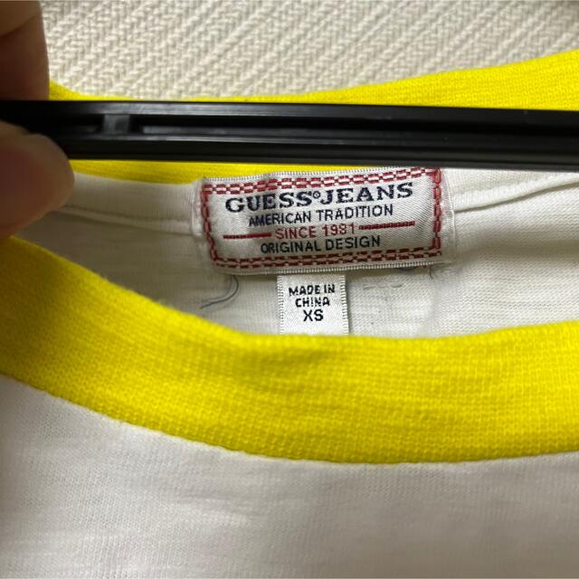 GUESS(ゲス)のGuess Cropped s/s Ringer Tshirt レディースのトップス(Tシャツ(半袖/袖なし))の商品写真