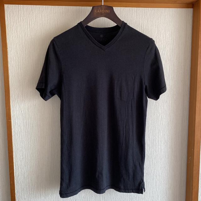 BEAMS(ビームス)のVERTO ヴェルト Vネックカットソー ブラック　S イタリア製 メンズのトップス(Tシャツ/カットソー(半袖/袖なし))の商品写真