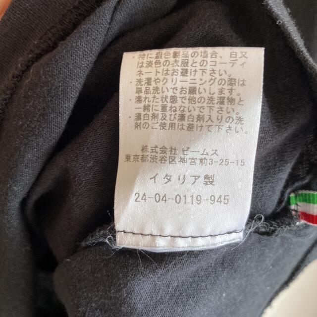 BEAMS(ビームス)のVERTO ヴェルト Vネックカットソー ブラック　S イタリア製 メンズのトップス(Tシャツ/カットソー(半袖/袖なし))の商品写真