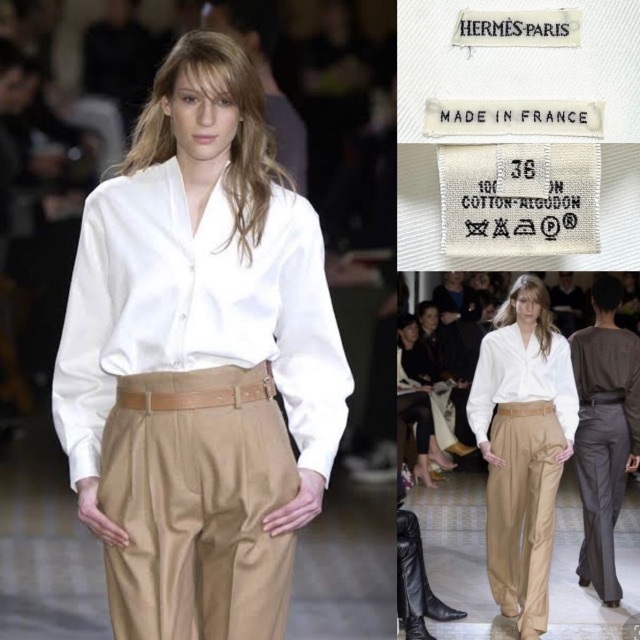 HERMES マルジェラ期 made in france slacks 高い メンズ