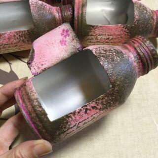 アンティークリメ缶pink(プランター)