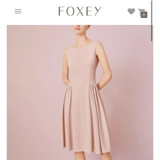 フォクシー(FOXEY)のFOXEY NEWYORK フォクシー　ミュゲ　38 現行品　40621 (ひざ丈ワンピース)