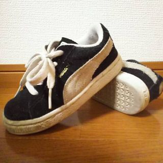 プーマ(PUMA)の15.5cmプーマPUMAスウェードSUEDEスエードCLASSICクラシック黒(スニーカー)