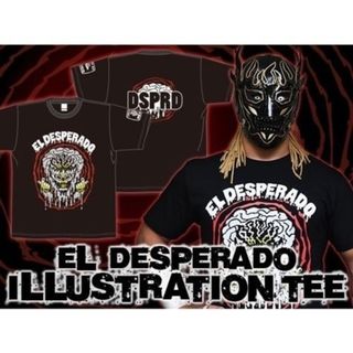 新日本プロレス エル デスぺラード イラスト Tシャツ 新品 未開封 デスぺ(スポーツ選手)