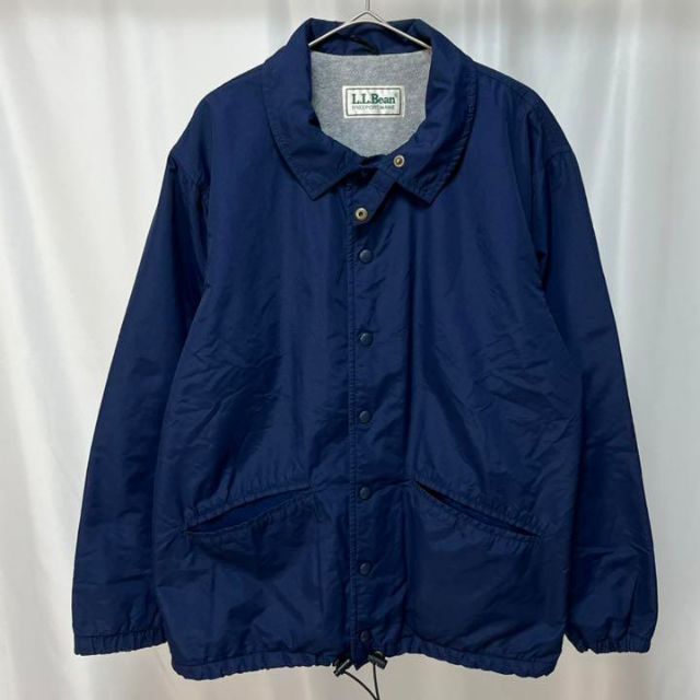 80s L.L.BEAN チンストラップ コーチジャケット ネイビー