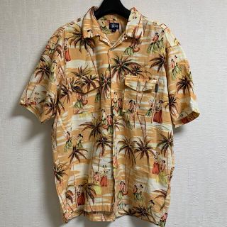 ステューシー(STUSSY)の激レア 90s USA製 old stussy アロハシャツ L(シャツ)