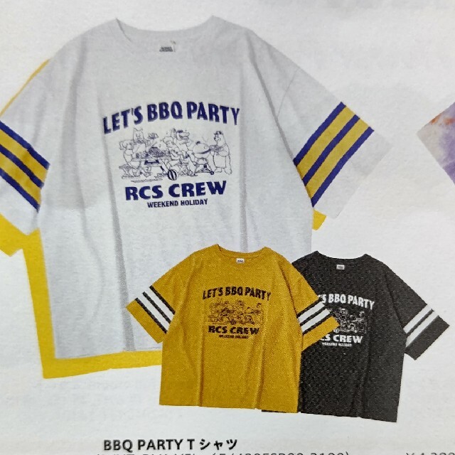 RODEO CROWNS WIDE BOWL(ロデオクラウンズワイドボウル)の最終値下げ❗ロデオクラウンズ　BBQ PARTY Tシャツ レディースのトップス(Tシャツ(半袖/袖なし))の商品写真