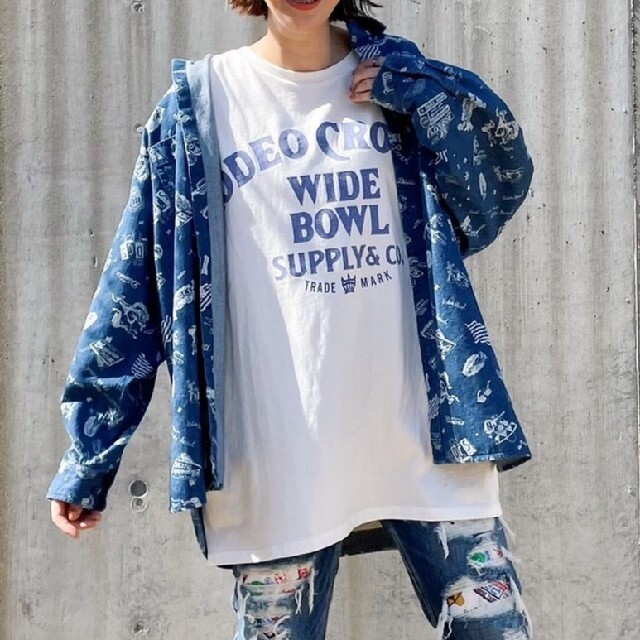 RODEO CROWNS WIDE BOWL(ロデオクラウンズワイドボウル)のロデオクラウンズ　10th BIG チュニック レディースのトップス(チュニック)の商品写真