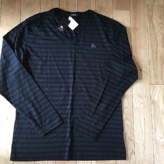 BURBERRY(バーバリー)の新品タグバーバリーブラックレーベルアンサンブル加工長袖シャツカットソーレイヤード メンズのトップス(Tシャツ/カットソー(七分/長袖))の商品写真