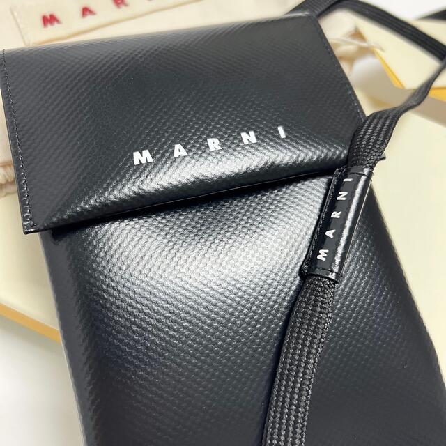 マルニ MARNI ネック ポーチ iphone ケース モバイル 携帯 PVC