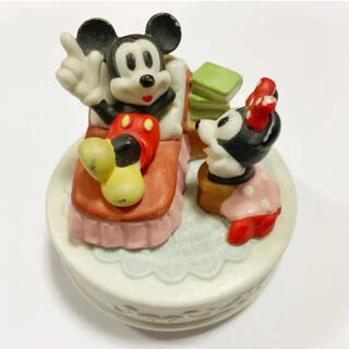 ディズニー(Disney)の⭐️ ミッキー ミニー オルゴール 陶器 ミッキーマウスマーチ ディズニー(オルゴール)