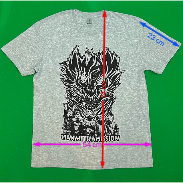 MAN WITH A MISSION(マンウィズアミッション)の【レア】MWAM マンウィズ　Tシャツ エンタメ/ホビーのタレントグッズ(ミュージシャン)の商品写真