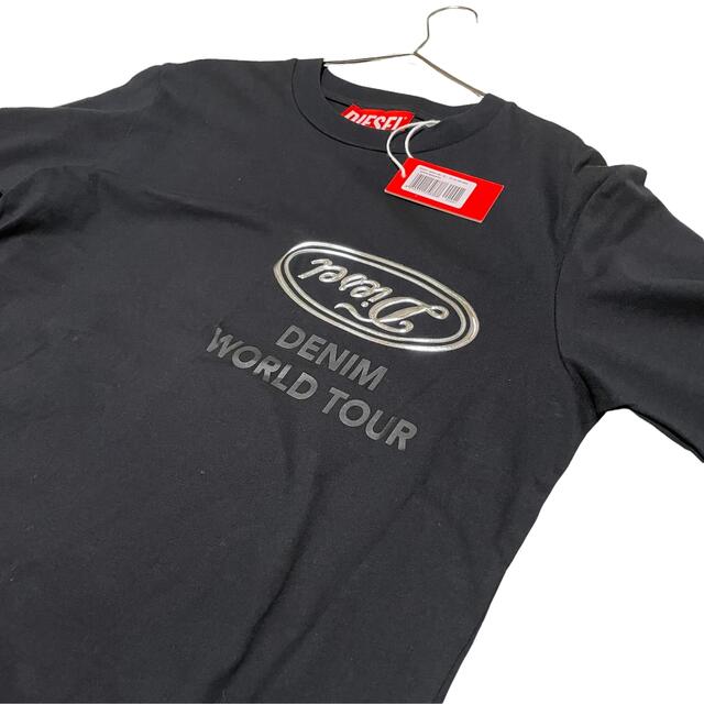 DIESEL(ディーゼル)の【新品】XS ディーゼル Tシャツ 半袖 立体ロゴ 00SVCY 黒 ブラック メンズのトップス(Tシャツ/カットソー(半袖/袖なし))の商品写真