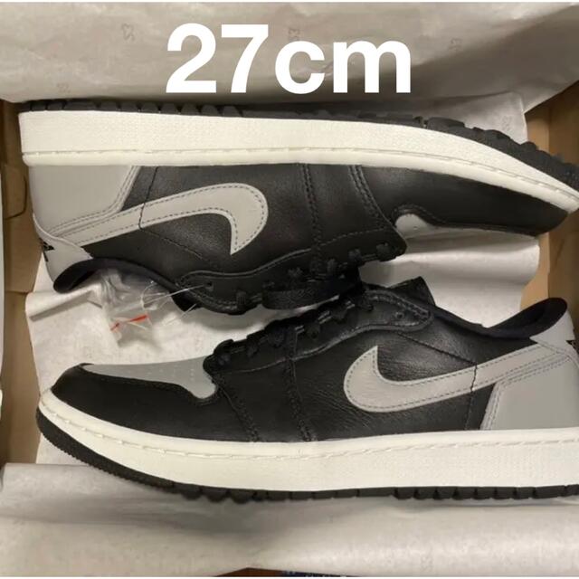 27cm エアジョーダン1 ゴルフ AIR JORDAN 1 Low BLACK