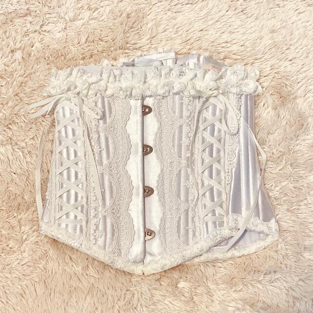 MR corset レースアップコルセット ホワイト 【即発送可能】 4940円
