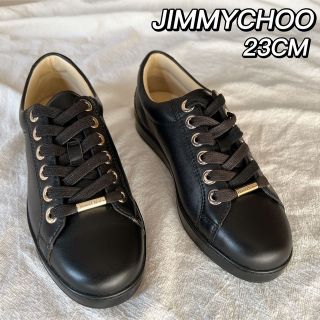 JIMMY CHOO - 新品 ジミーチュウ CASH スニーカー ブラック ゴールド