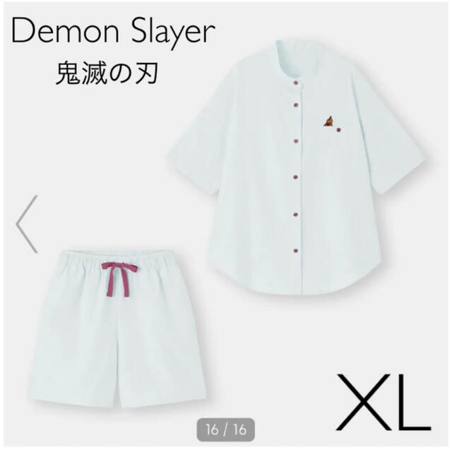 GU(ジーユー)のGU パジャマ(半袖&ショートパンツ)Demon Slayer XL レディースのルームウェア/パジャマ(パジャマ)の商品写真