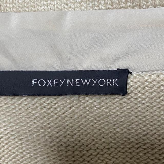 FOXEY NEWYORK フォクシーニューヨーク 異素材 カーディガン