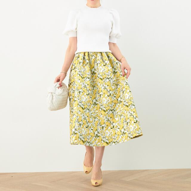 liala×pg♡花柄ジャガードスカート レディースのスカート(ひざ丈スカート)の商品写真