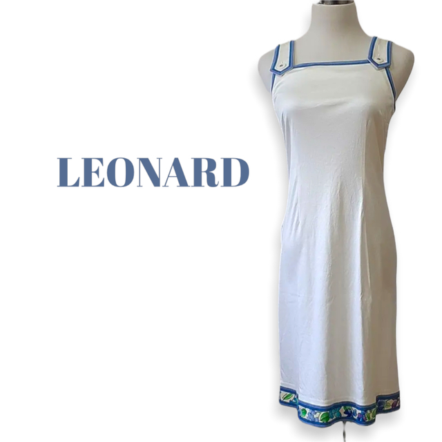 レオナール、コットンワンピース、サイズM、9号。LEONARD 格安 15312円