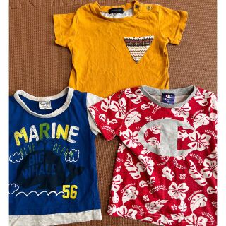 チャンピオン(Champion)の半袖90 男の子　3枚セット　まとめ売り⭐︎(Tシャツ/カットソー)