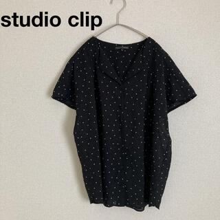 スタディオクリップ(STUDIO CLIP)の【studio clip】ドットシャツ(シャツ/ブラウス(半袖/袖なし))