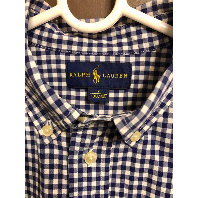 POLO RALPH LAUREN(ポロラルフローレン)の130  ラルフローレン  シャツ　ギンガムチェック キッズ/ベビー/マタニティのキッズ服男の子用(90cm~)(ブラウス)の商品写真