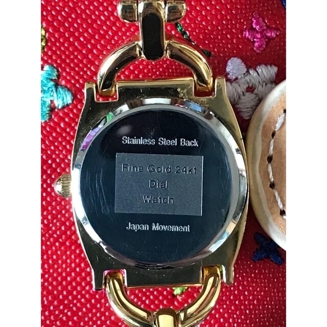 Fine Gold 24kt dial Watch／インゴットブレスウォッチ レディースのファッション小物(腕時計)の商品写真