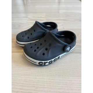 クロックス(crocs)のクロックス　黒　ブラック　15cm(サンダル)