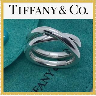極美品　新品仕上げ　Tiffanyティファニークロスリング　指輪　SV925