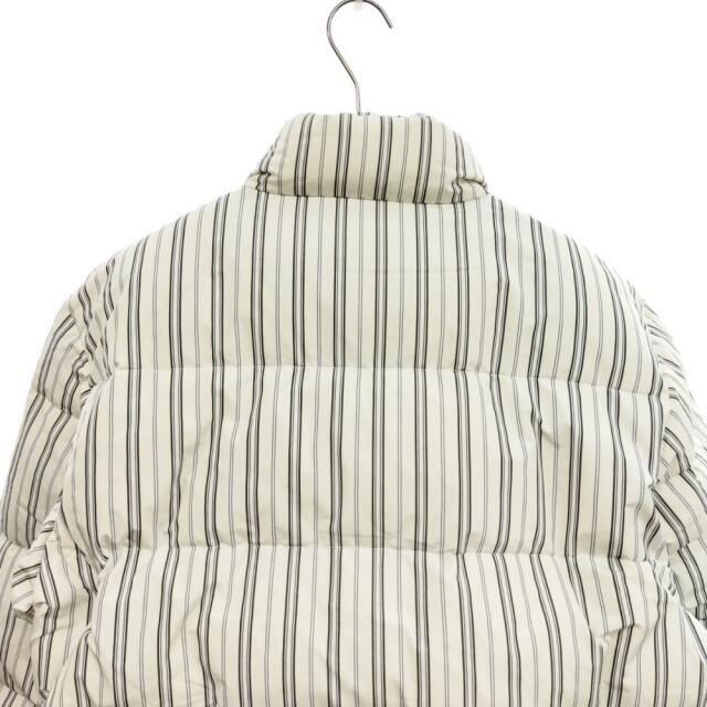 STUSSY(ステューシー)のSTUSSY ステューシー Stripe Down Puffer Jacket ストライプダウンパファーダウンジャケット ホワイト メンズのジャケット/アウター(ダウンジャケット)の商品写真