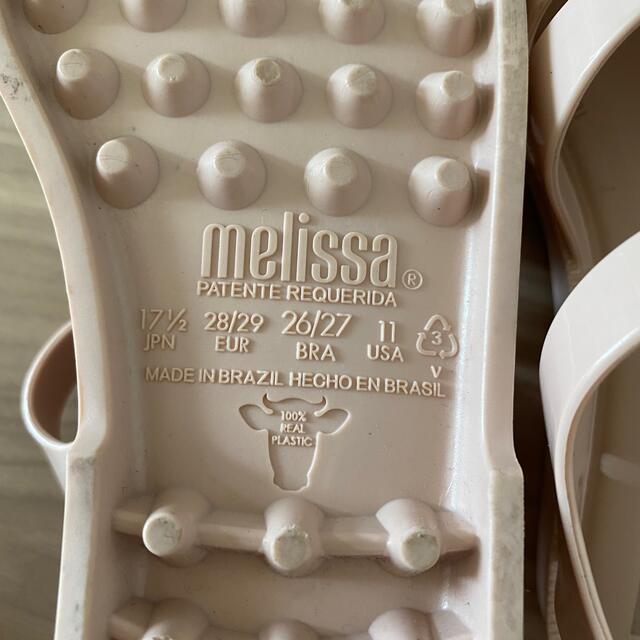 melissa(メリッサ)のミニメリッサ　サンダル　17.5㎝ キッズ/ベビー/マタニティのキッズ靴/シューズ(15cm~)(サンダル)の商品写真