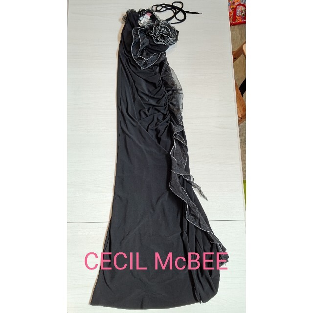 CECIL McBEE(セシルマクビー)のCECIL McBEE ロングドレス 黒 レディースのフォーマル/ドレス(ロングドレス)の商品写真