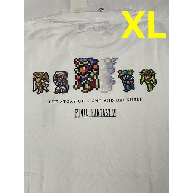 【XL】(白)FF4 ユニクロ ファイナルファンタジー コラボ