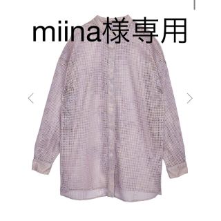 アメリヴィンテージ(Ameri VINTAGE)の新品未使用MEDI CROSS STITCH LIKE SHIRT(シャツ/ブラウス(長袖/七分))