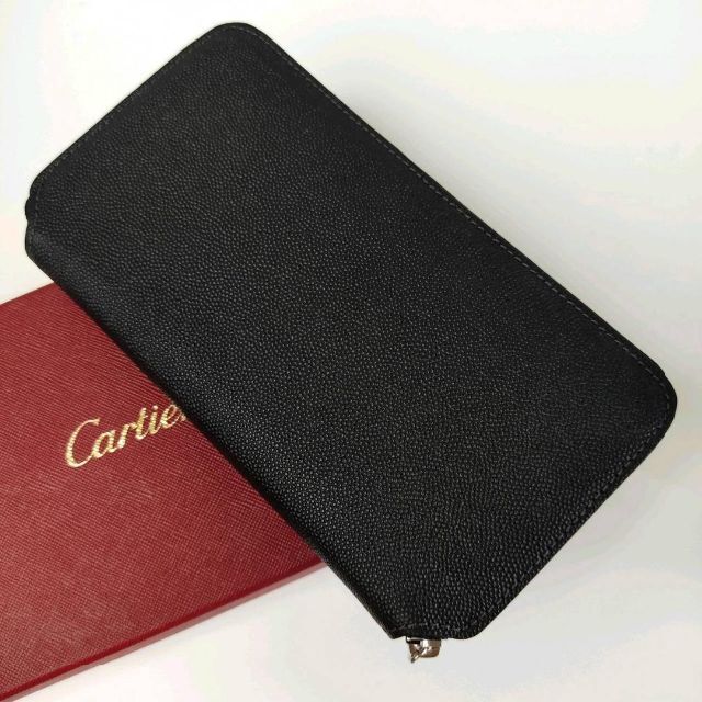 Cartier(カルティエ)の【極美品】✨カルティエ　Cartier　長財布　ラウンドファスナー　黒 メンズのファッション小物(長財布)の商品写真