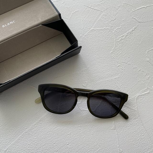 未使用】BLANC.. (ブラン) サングラス OLIVE/GRY 大割引 7920円 www