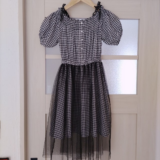 ALGY(アルジー)のこぶり様専用     アルジー　チュールワンピース　140　algy キッズ/ベビー/マタニティのキッズ服女の子用(90cm~)(ワンピース)の商品写真