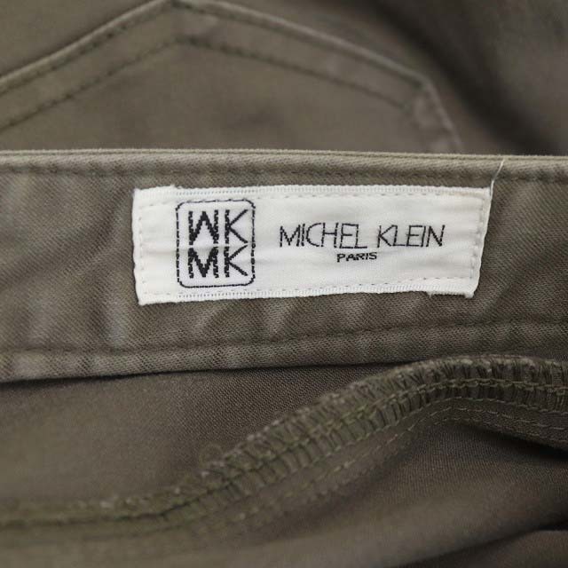 MK MICHEL KLEIN(エムケーミッシェルクラン)のエムケー ミッシェルクラン サブリナパンツ カプリ丈 ストレッチ 38 グレー レディースのパンツ(その他)の商品写真