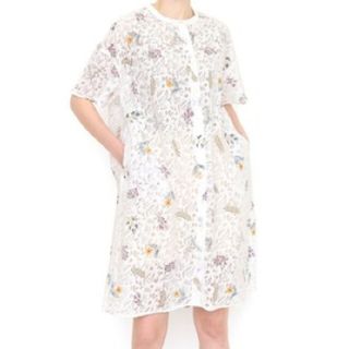 デザインティーシャツストアグラニフ(Design Tshirts Store graniph)のグラニフ　graniph　エブリデイウィズフラワーズ　花柄　ワンピース(ひざ丈ワンピース)