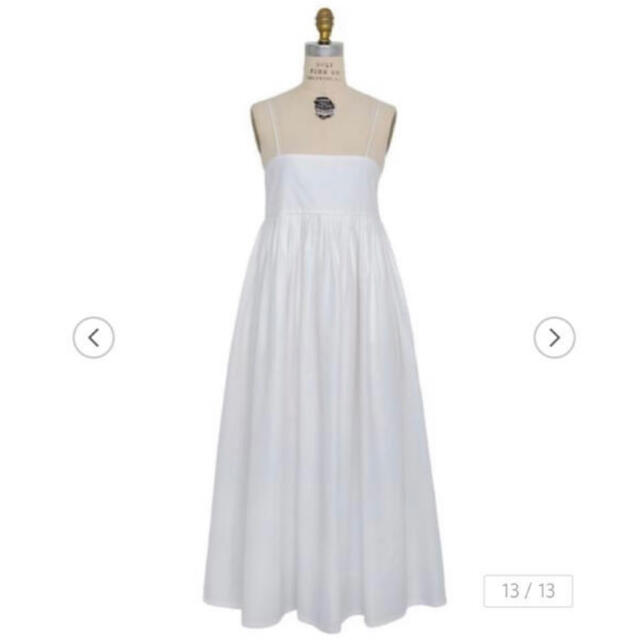 りたたみ Drawer - 今季drawer コットンタックサロペットスカート 38 ホワイト の通販 by おまとめお値引き可能です